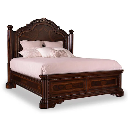 Traditional King Panel Bed - Complete Set